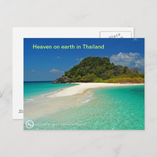 strand van Thailand Briefkaart (Voorkant / Achterkant)