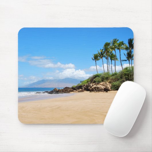 strand van Tropical Wailea, Maui Hawaii Muismat (Met muis)