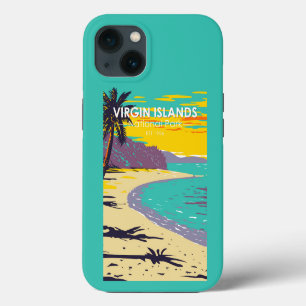 Strand van Trunk Bay in Virgin Islands National Pa iPhone 13 Hoesje