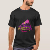 Strand Vaporwave Vakantie Souvenir Margate T-shirt (Voorkant)