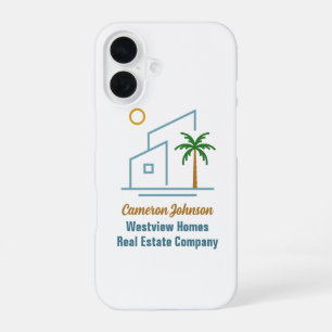 Strand Vastgoedmaatschappij Aangepaste Kustmakelaa iPhone 16 Hoesje