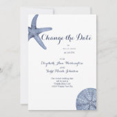 Strand Verander de Datum Waterverf Kaart (Voorkant)