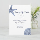 Strand Verander de Datum Waterverf Kaart (Staand voorkant)