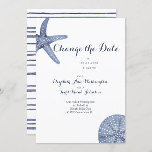 Strand Verander de Datum Waterverf Kaart