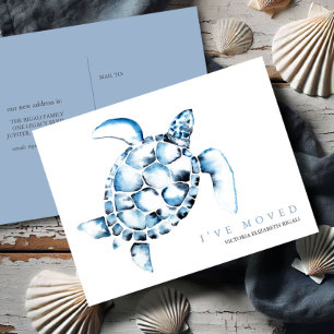 Strand Verandering van Adres Briefkaarten Zee Schi