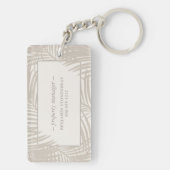 Strand Verhuur Huis Vakantiehuis Naam Sleutelhanger (achterkant)