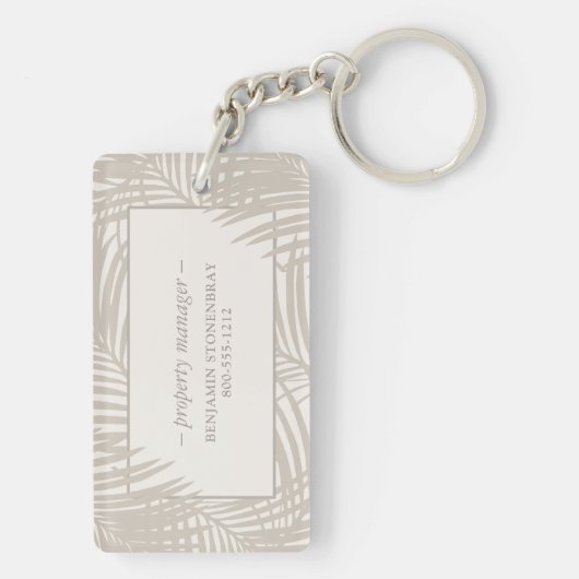 Strand Verhuur Huis Vakantiehuis Naam Sleutelhanger (achterkant)