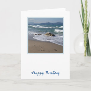 Strand Verjaardag Kaart