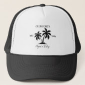 strand Verjaardag Strand Bachelorette Palm Springs Trucker Pet (Voorkant)