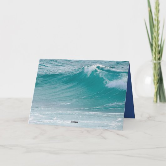 Strand Verjaardag Wensen Volwassene Bericht Kaart (Achterkant)