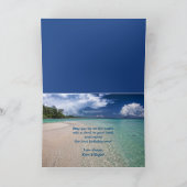 Strand Verjaardag Wensen Volwassene Bericht Kaart (Binnen)