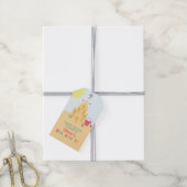 Strand Verjaardagsfeest Zandkasteel Labels Cadeaulabel (Met Touw)