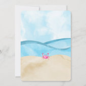 Strand verjaardagsuitnodigingen kaart (Achterkant)