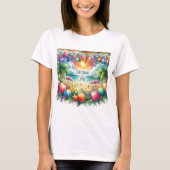 Strand Vibe Kerstmis in Juli T-shirt (Voorkant)
