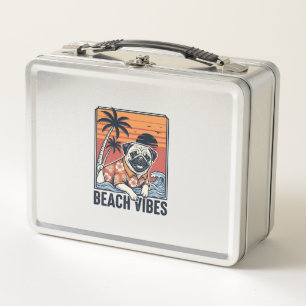 Strand Vibe Pug Vintage Gravure Ontwerp_1