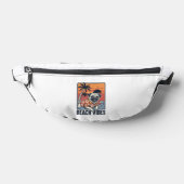 Strand Vibe Pug Vintage Gravure Ontwerp_1 Heuptasje (Liggend)