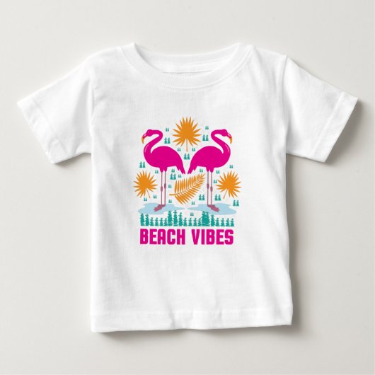Strand Vibe Roze Flamingo Ontwerp (Voorkant)