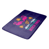 Strand Vibe Roze Flamingo Ontwerp Badmat (Gekanteld)