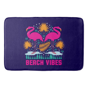 Strand Vibe Roze Flamingo Ontwerp Badmat