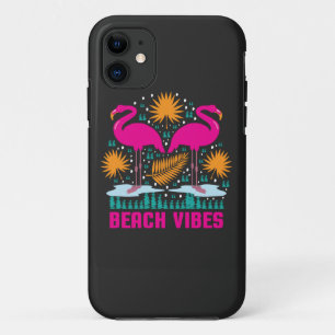 Strand Vibe Roze Flamingo Ontwerp Case-Mate iPhone Case