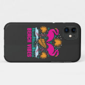Strand Vibe Roze Flamingo Ontwerp Case-Mate iPhone Case (Achterkant (horizontaal))