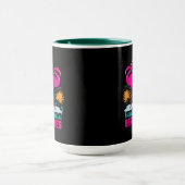Strand Vibe Roze Flamingo Ontwerp Mok (Midden)