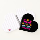 Strand Vibe Roze Flamingo's Design Notitieboek (Binnen)