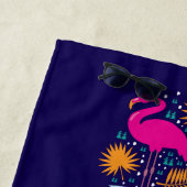 Strand Vibe Roze Flamingo's Design Strandlaken (In situ)