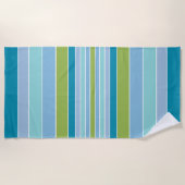 Strand Vibe Stripes in Blues Strandlaken (Voorkant)