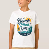 Strand Vibes Alleen Kinder T-Shirt (Voorkant)