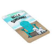 Strand Vibes Bichon Magneet (Rechterzijde)