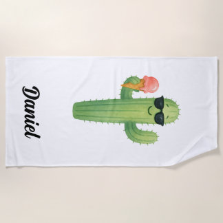 Strand Vibes Cactus Strand Handdoek