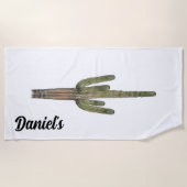 Strand Vibes Cactus Strandlaken (Voorkant)