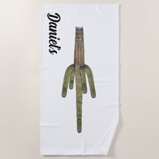 Strand Vibes Cactus Strandlaken (Voorkant)