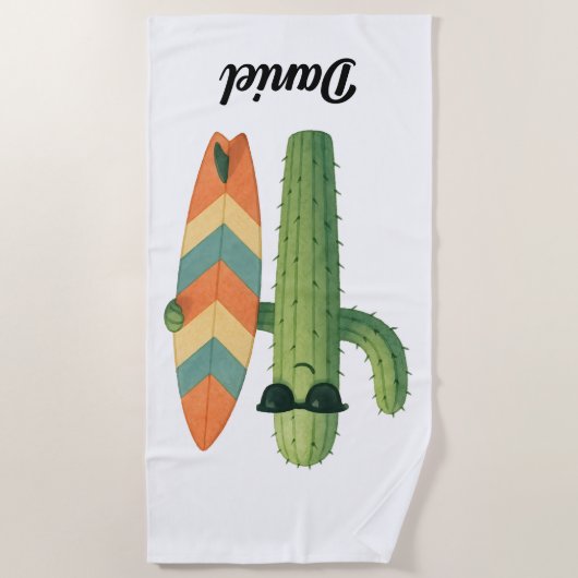 Strand Vibes Cactus Strandlaken (Voorkant)