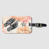 Strand Vibes Glamour Bagagelabel (Voorkant (horizontaal))