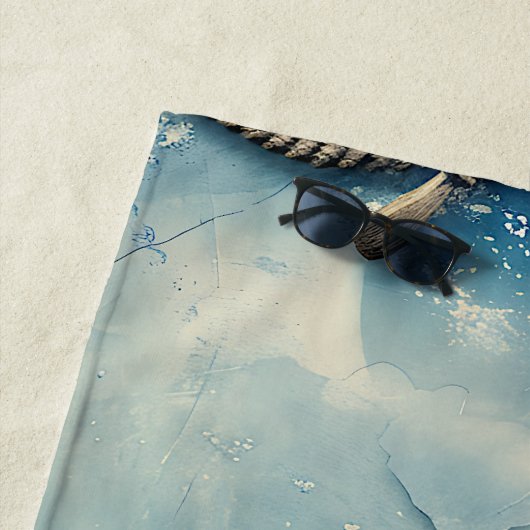 Strand Vibes Nautische Strandlaken (In situ)