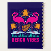 Strand Vibes Pink Flamingos-19501 Planner (Achterkant)