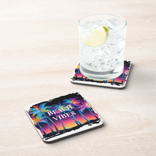Strand Vibes Plastic Onderzetter Set