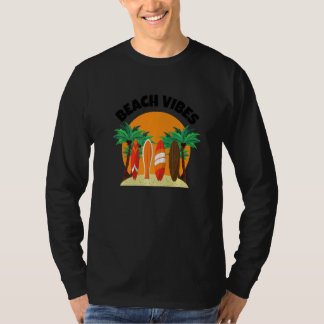 Strand Vibes Surfen Zomer Strand Vakantie T-shirt