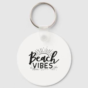 Strand Vibes Zon Ontspannen Hola Stranden Zomer Va Sleutelhanger
