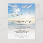 Strand Viering van het Leven Memorial Briefkaart (Voorkant)