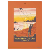 Strand & Vliegers - de Kust van Washington Klembord (Achterkant)
