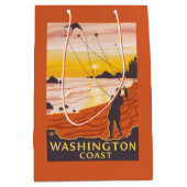 Strand & Vliegers - de Kust van Washington Medium Cadeauzakje (Voorkant)