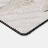 Strand Voetafdrukken in Zand Bureaumat (Hoek)