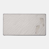 Strand Voetafdrukken in Zand Bureaumat (Voorkant)