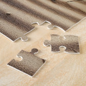 Strand Voetafdrukken In Zand Legpuzzel (Zijkant)