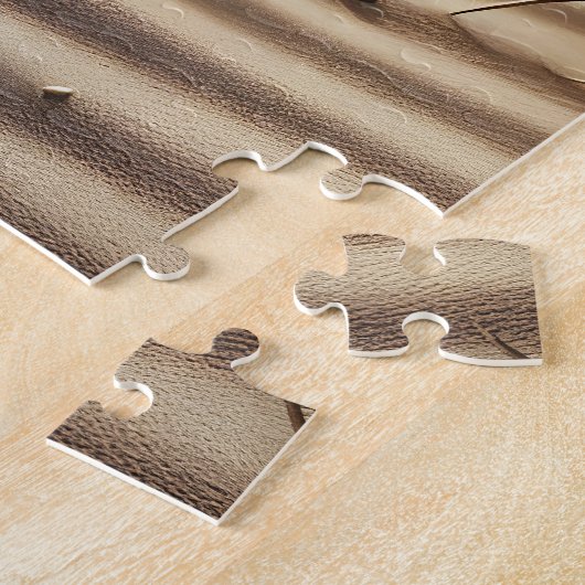 Strand Voetafdrukken In Zand Legpuzzel (Zijkant)