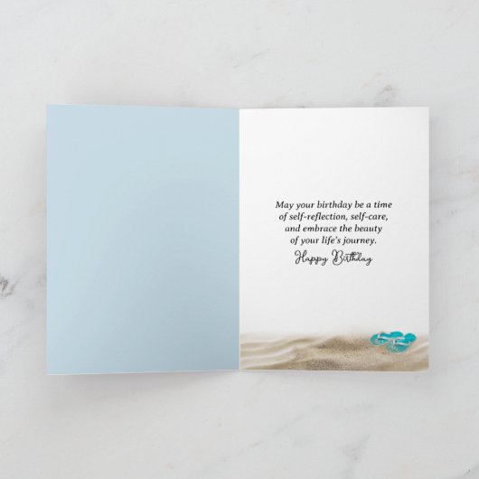 Strand Voetafdrukken In Zandduin Kaart (Binnen)