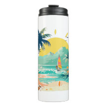 Strand voor een zomerrust